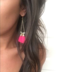 BaubleBar Jewelry - Bauble Bar Pink and Gold Earrings BaubleBar Jewelry - Bauble Bar Pink and Gold Earrings
